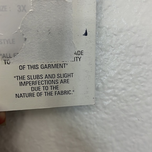 Mlle Gabrielle Womans Crop/capri Linen blend Black pants with embroidered hem 3X - Picture 11 of 16